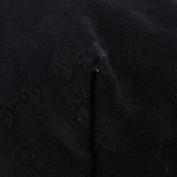 Pre Owned Gucci Black GG Canvas Small Tote