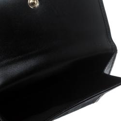 Gucci Black GG Canvas Compact Wallet