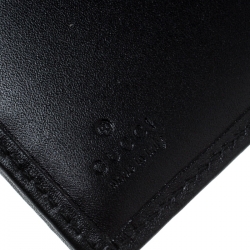 Gucci Black GG Canvas Compact Wallet