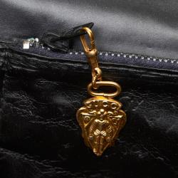 Pre Owned Gucci Black Leather Crossbody Shoulder Bag