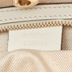 Gucci Two Tone Canvas and Leather Craft Tote