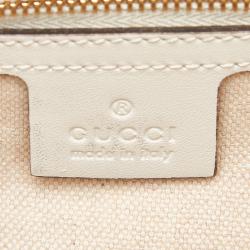 Gucci Two Tone Canvas and Leather Craft Tote