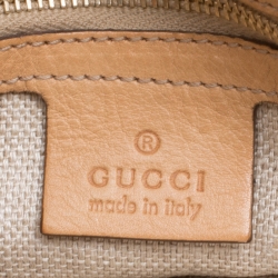 Pre Owned Gucci Beige/Brown GG Canvas Medium Marrakech Tassel Messenger Bag