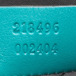 مملوكة  مسبقًا حقيبة غوتشي غطاء قلاب لوسي شراشيب بامبو جلد خضراء