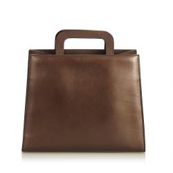 مملوكة مسبقًا حقيبة كتف غوتشي جلد بني داكن 