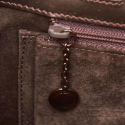 مملوكة مسبقًا حقيبة كتف غوتشي جلد بني داكن 