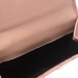 Gucci Blush Pink Guccissima Leather Mini Flap French Wallet