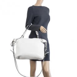 مملوكة مسبقًا Gucci White Icon Bit Top Handle Bag