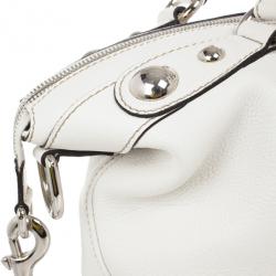 مملوكة مسبقًا Gucci White Icon Bit Top Handle Bag