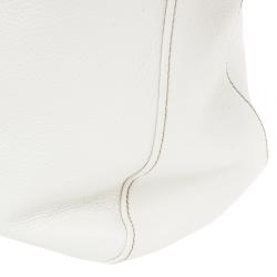 مملوكة مسبقًا Gucci White Icon Bit Top Handle Bag