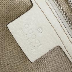 مملوكة مسبقًا Gucci White Icon Bit Top Handle Bag