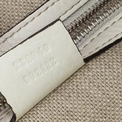 مملوكة مسبقًا Gucci White Icon Bit Top Handle Bag