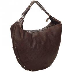 Gucci Dark Brown Guccissima Leather Hobo