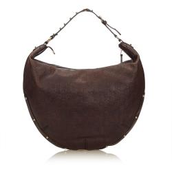 Gucci Dark Brown Guccissima Leather Hobo