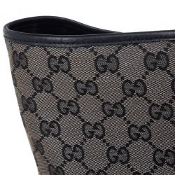 Pre Owned Gucci GG Monogram Canvas & Leather Large Tote