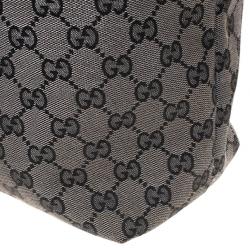Pre Owned Gucci GG Monogram Canvas & Leather Large Tote