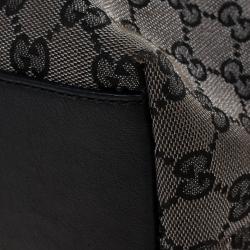 Pre Owned Gucci GG Monogram Canvas & Leather Large Tote