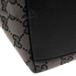 Pre Owned Gucci GG Monogram Canvas & Leather Large Tote