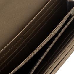 Gucci Beige Micro Guccissima Leather Continental Wallet