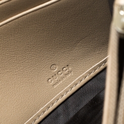 Gucci Beige Micro Guccissima Leather Continental Wallet