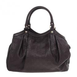 Pre Owned Gucci Guccissima Leather Medium Tote
