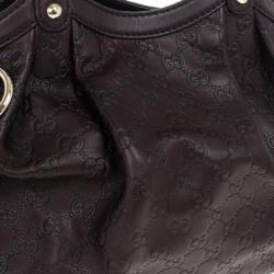 Pre Owned Gucci Guccissima Leather Medium Tote