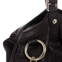 Pre Owned Gucci Guccissima Leather Medium Tote