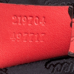 مملوكة مسبقًا حقيبة كتف غوتشي نيو جاكي كبيرة جلد برتقالية حمراء