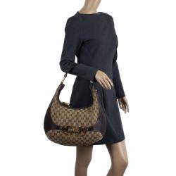 Pre Owned Gucci GG Monogram Canvas Amalfi Hobo 