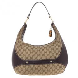 Pre Owned Gucci GG Monogram Canvas Amalfi Hobo 