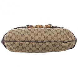 Pre Owned Gucci GG Monogram Canvas Amalfi Hobo 