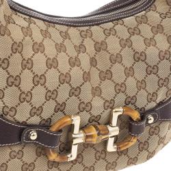 Pre Owned Gucci GG Monogram Canvas Amalfi Hobo 