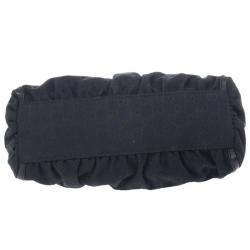 مملوكة مسبقًا Gucci Black Small GG Canvas D Gold Hobo