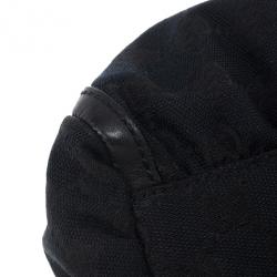 مملوكة مسبقًا Gucci Black Small GG Canvas D Gold Hobo