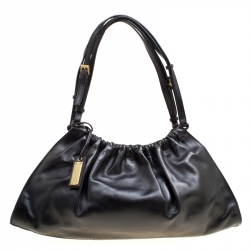 مملوكة مسبقًا Gucci Black Leather Shoulder Bag
