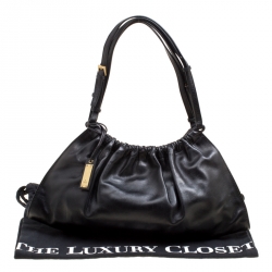 مملوكة مسبقًا Gucci Black Leather Shoulder Bag