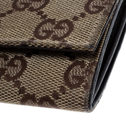 Gucci Beige GG Canvas Coin Purse Wallet