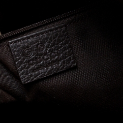 Pre Owned Gucci Dark Brown GG Canvas Medium Marrakech Hobo