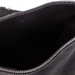 Pre Owned Gucci Dark Brown GG Canvas Medium Marrakech Hobo
