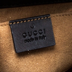 مملوكة مسبقًا Gucci Black Leather Small Padlock Shoulder Bag