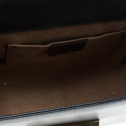 مملوكة مسبقًا Gucci Black Leather Small Padlock Shoulder Bag