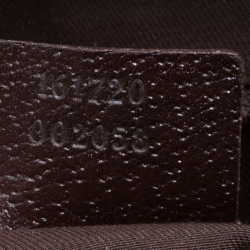 Pre Owned Gucci Beige/Ebony GG Canvas and Leather Princy Boston Bag