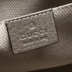 Pre Owned Gucci Beige Leather Small Soho Disco Shoulder Bag