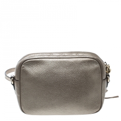 Pre Owned Gucci Beige Leather Small Soho Disco Shoulder Bag