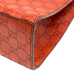 مملوكة مسبقًا حقيبة كتف غوتشي سلسلة إميلي كبيرة جلد غوتشيسيما زرقاء كحلية