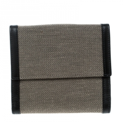 Pre Owned محفظة غوتشي فرنش كانفاس بيج/إيبوني