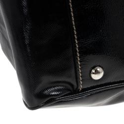 Pre Owned Gucci Black Snow Glam Medium Boston Bag