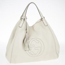 Pre Owned Gucci Soho Off-White Shoulder Bag