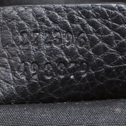 Pre Owned Gucci Black Suede and Guccissima Leather Messenger Bag