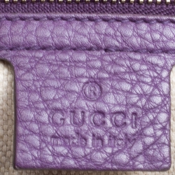 Pre Owned حقيبة سوهو غوتشي متوسطة جلد حُبيبي سوداء